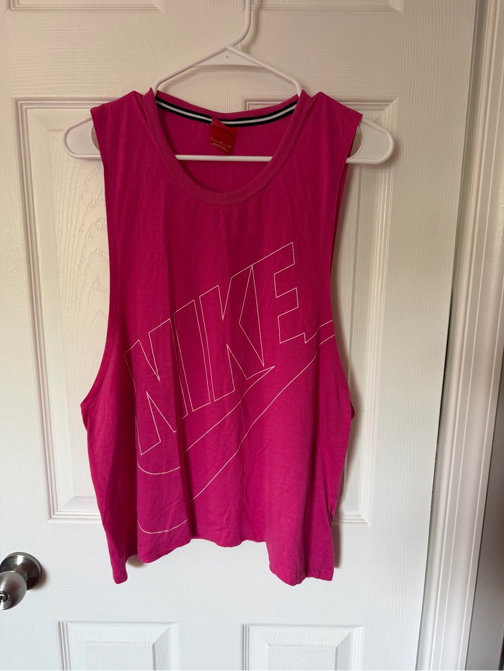 Nike Women's Pink Graphic Muscle Tank
